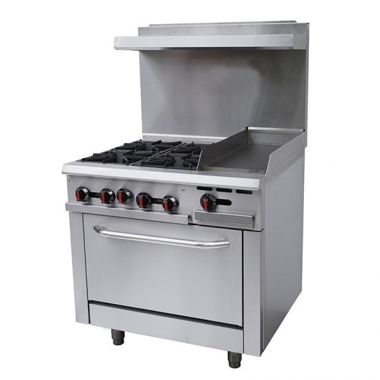 Gas Range with griddle