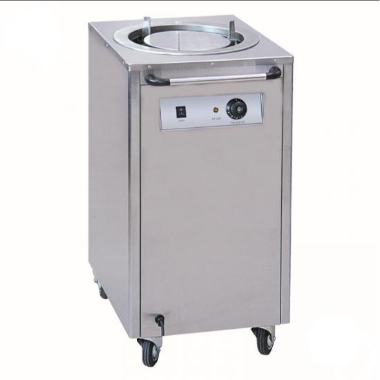Heated dish dispenser